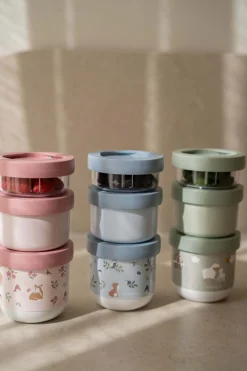 Lunchboxy|Przechowywanie Jedzenia | Little Dutch Zestaw pojemników na przekąski 3 szt. Forest Friends