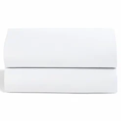 Zestaw 2 prześcieradeł do łóżeczka dziecięcego SnuzPod - white