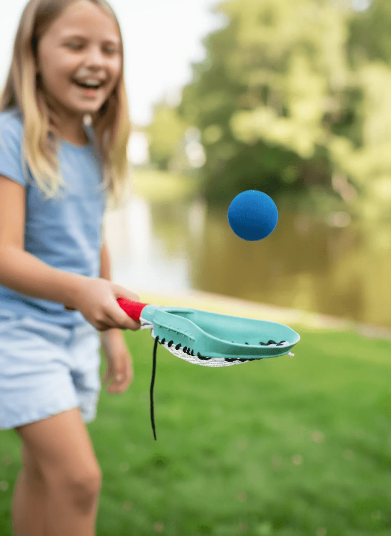 Aktywizujące|7 Lat+ | BS Toys Zestaw rakietek z miękką piłką do LACROSSE, outdoor