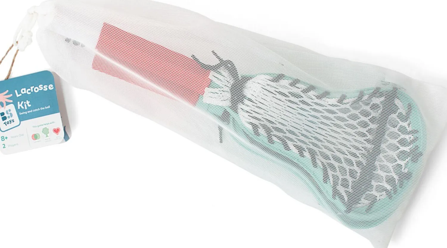 Aktywizujące|7 Lat+ | BS Toys Zestaw rakietek z miękką piłką do LACROSSE, outdoor
