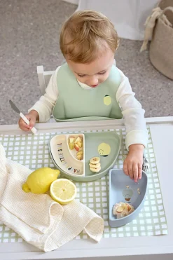 Naczynia Dla Dzieci | Lassig Zestaw silikonowych naczyń 3 el. Happy Fruit Lemon