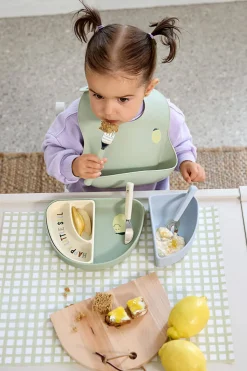 Naczynia Dla Dzieci | Lassig Zestaw silikonowych naczyń 3 el. Happy Fruit Lemon