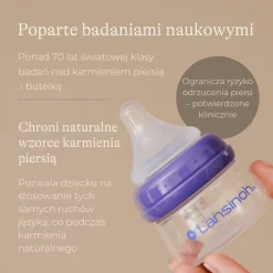 Butelki Do Karmienia|Butelki I Akcesoria | Lansinoh Zestaw startowy - Butelki do karmienia (160ml + 60ml) ze smoczkami o rozmiarach XS i S Natural Wave™