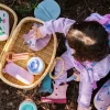 Naczynia Dla Dzieci | The cotton cloud Zestaw sztućców Koala Zoe z silikonowym etui - Lilac