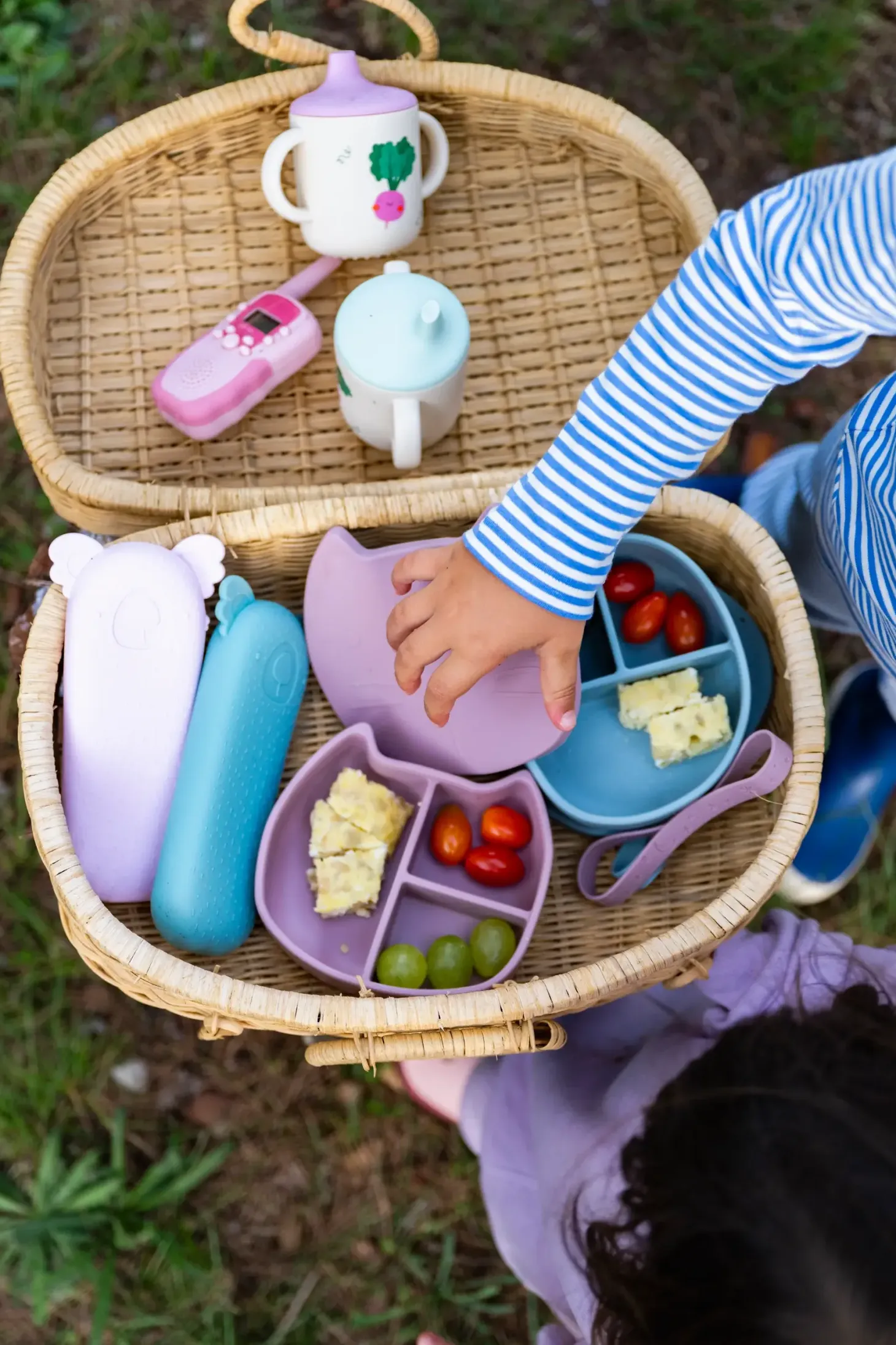 Zestaw sztućców Koala Zoe z silikonowym etui - Sea Green