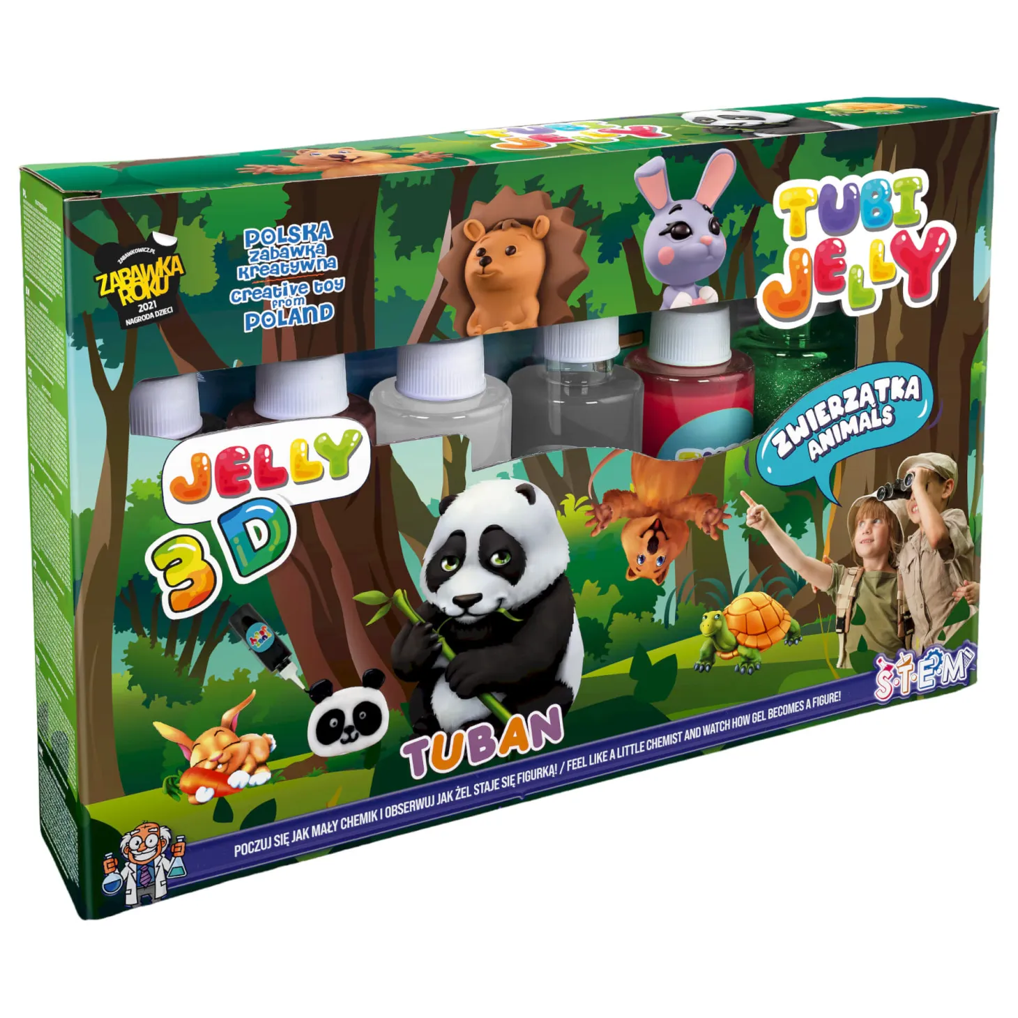 Zestaw Tubi Jelly 6 kolorów - zwierzątka
