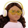 6 Lat+|3 Lata + | OurGeneration Zestaw ubranek dla lalek - Rollerblades & Lemonade - z wrotkami i słuchawkami