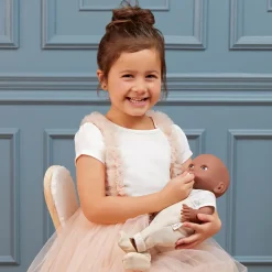 6 Lat+|3 Lata + | LullaBaby Zestaw ubranek dla lalki niemowlęcia, stylizacja ze spodniami na szelkach