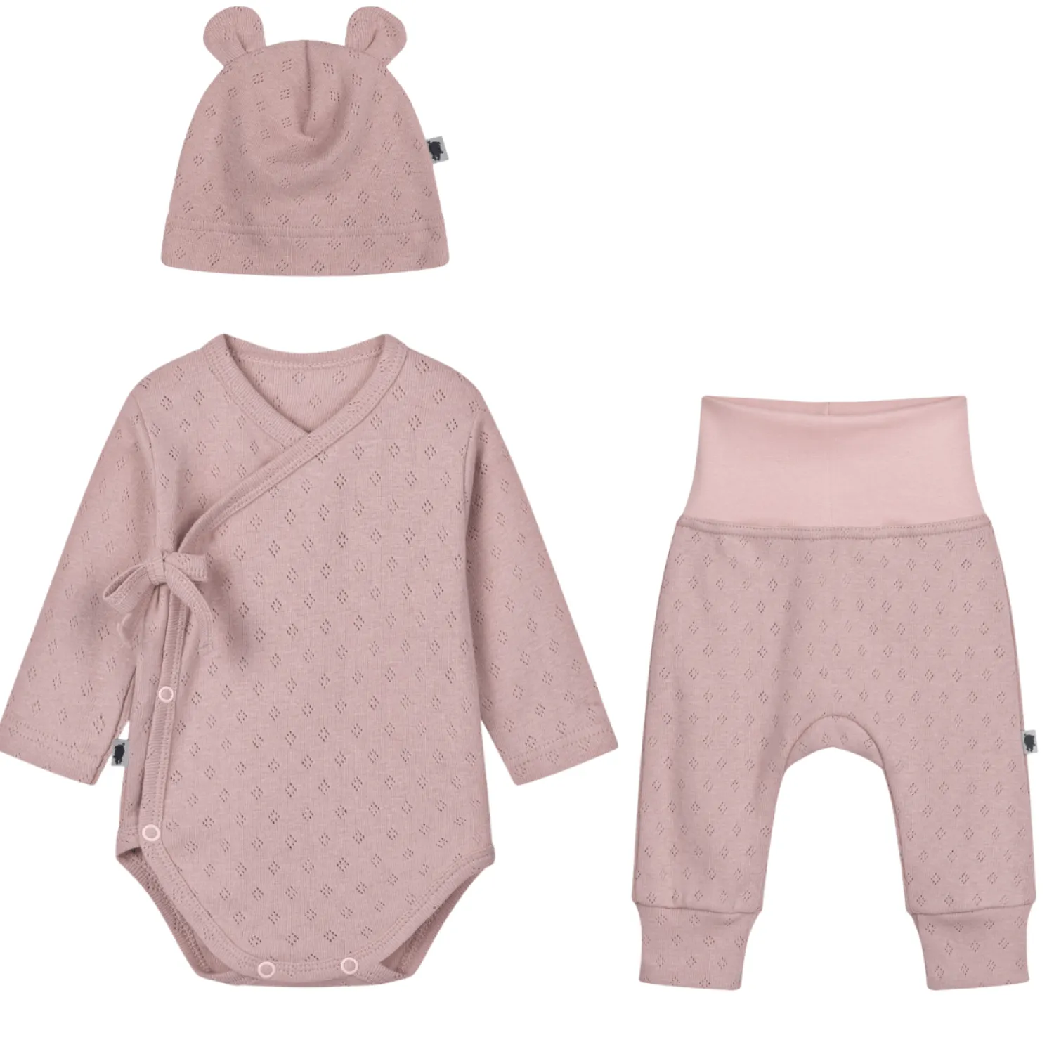 Body|Na Główkę | Pink no More Zestaw ubranek dla noworodka SUPER SOFT - dusty pink