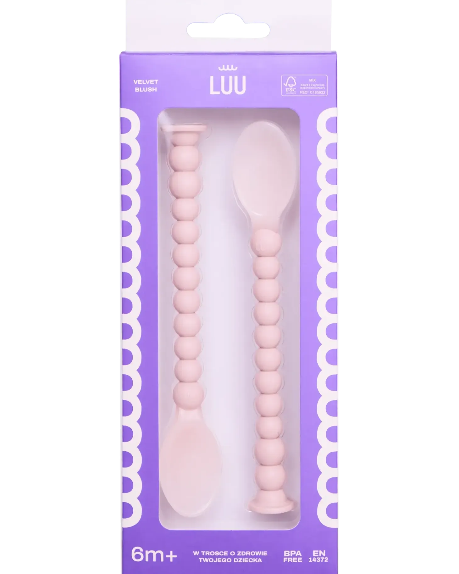 Zestaw łyżek do karmienia, 2 szt. - Velvet Blush