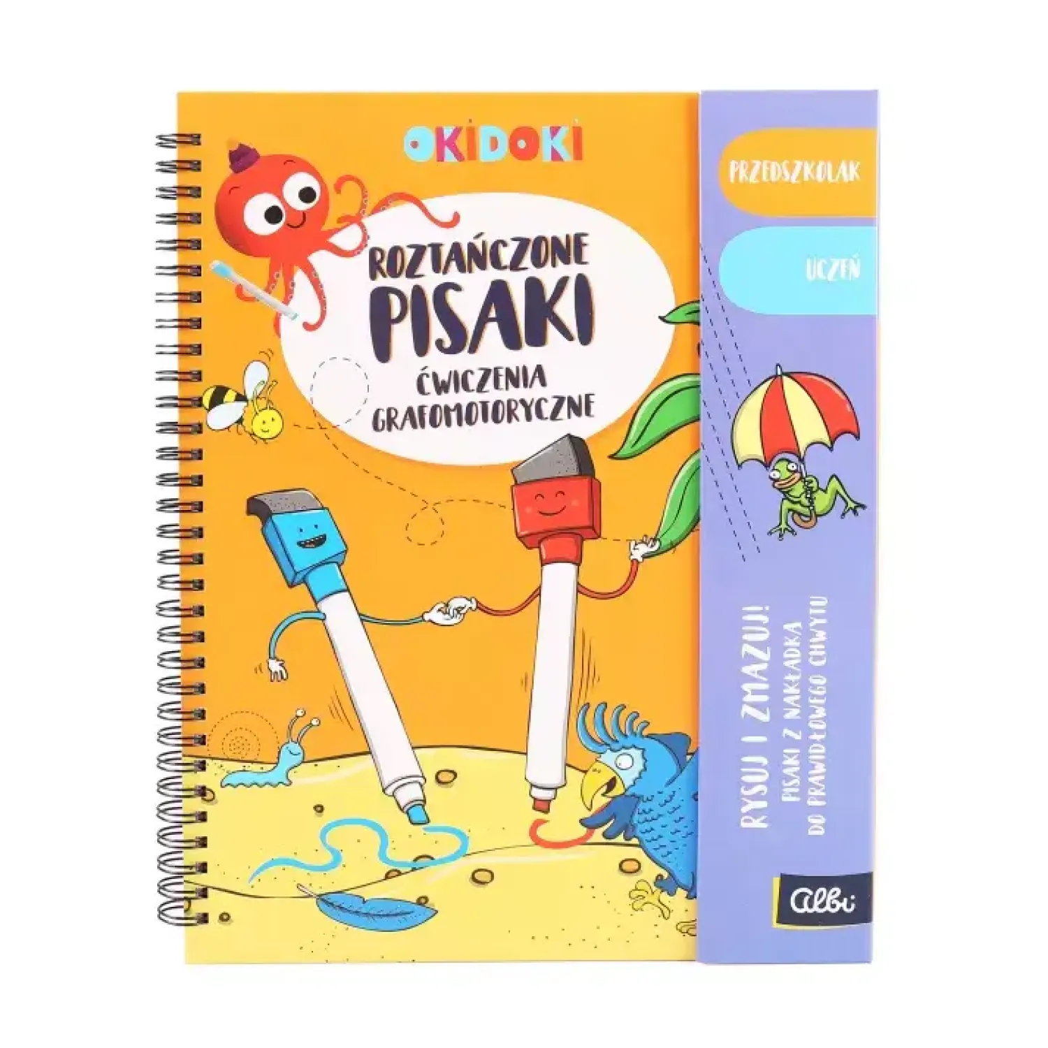 Idealne W Podróży|6 Lat+ | Albi Zeszyt z zadaniami OKIDOKI Roztańczone pisaki 5+