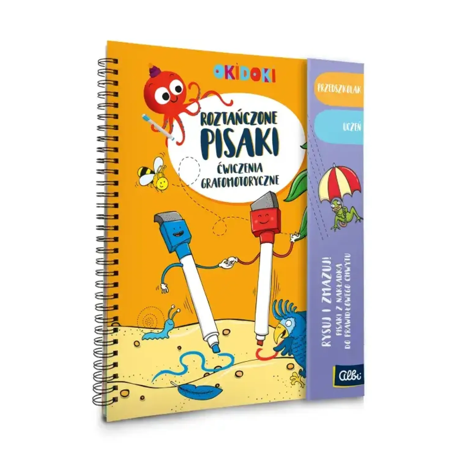 Idealne W Podróży|6 Lat+ | Albi Zeszyt z zadaniami OKIDOKI Roztańczone pisaki 5+