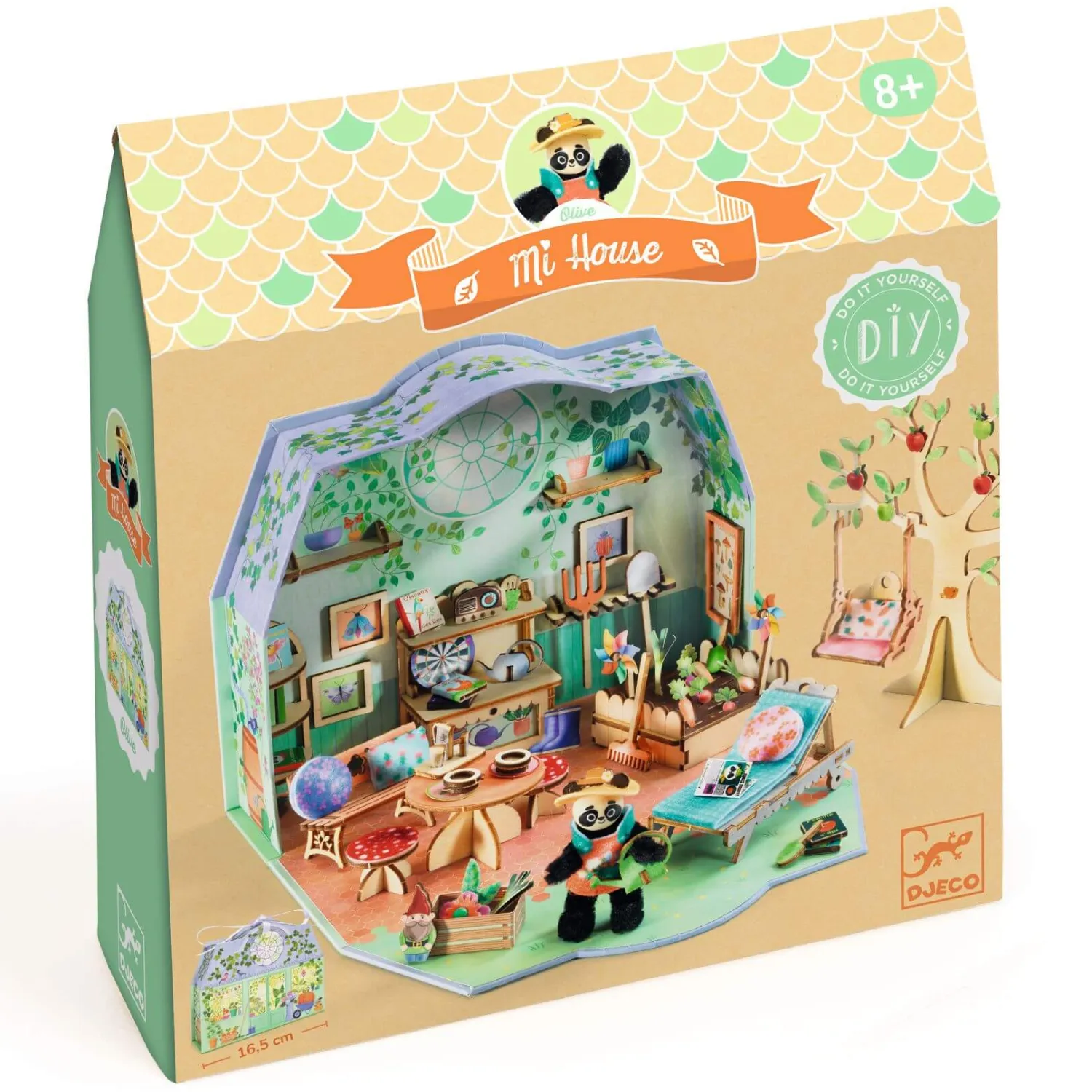 Akcesoria Dla Lalek|Diy | Djeco Zrób to sam MI HOUSE - mini domek OLIVE
